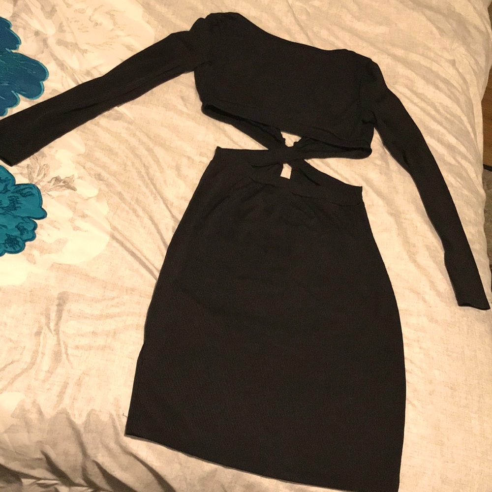 Frolitre black dress set